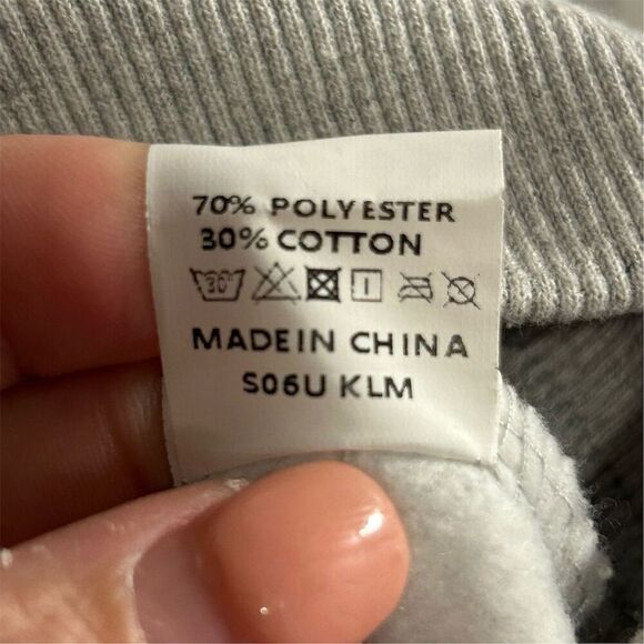 Unbranded Women's M Gray Half Zip Pullover Sweatshirt Kangaroo Pocket - Picture 12 of 13